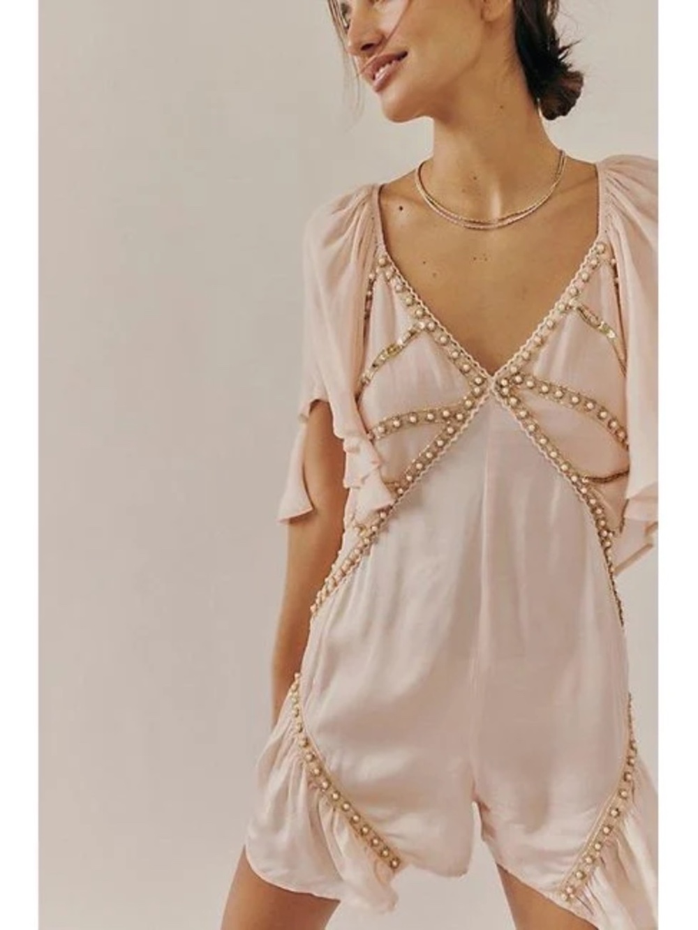 Jen's Pirate Booty 'Saffron' Romper in Natural (NWT) - Picture 2 of 4